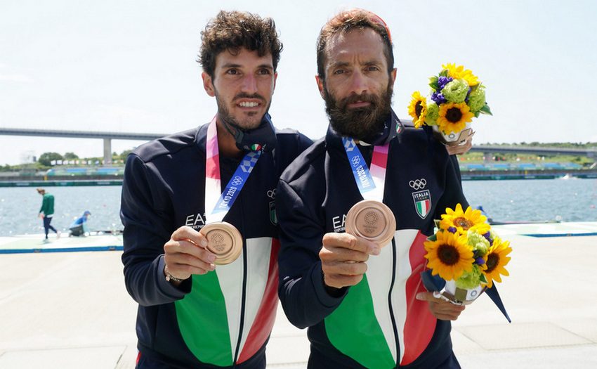 Arriva dal canottaggio il 9° bronzo dell'Italia Team. Oppo-Ruta terzi nel doppio PL
