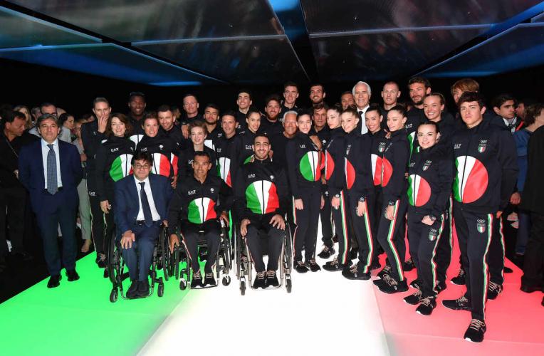 Italian uniforms for Tokyo 2020 unveiled at Emporio Armani collection in Milan