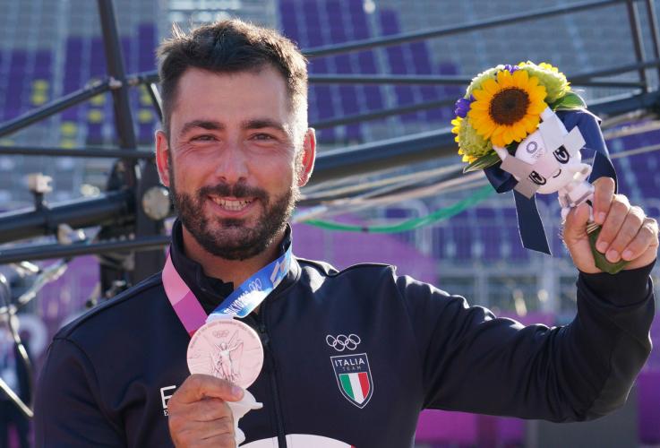 Mauro Nespoli wins silver medal